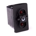 on-off-on Switch, 12V/20A, for Contura II,III, IV,V, LED 1 red, LED 2 red, with panel seal