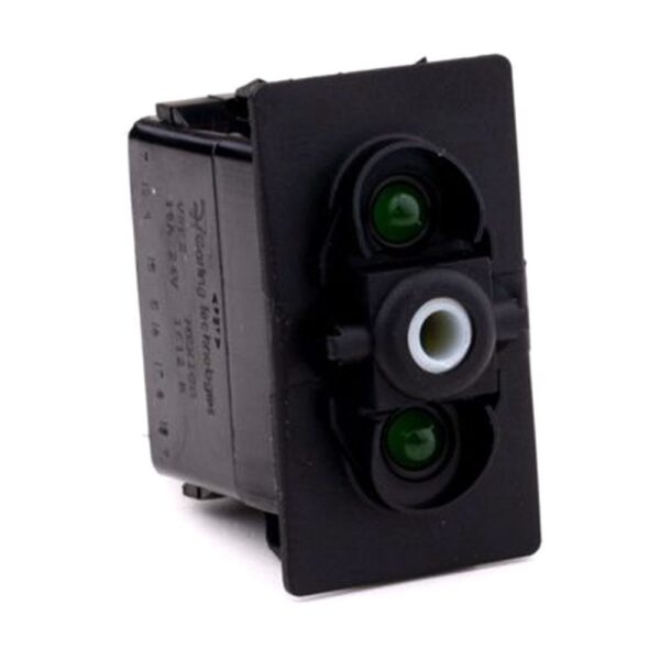 on>off<on Momentary Switch, 24V/15A, for Contura II, III, IV, V, LED 1 superbright green, LED 2 superbright green