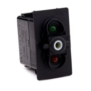 on->off<on Momentary Switch, 24V/15A, for Contura II, III, IV, V, LED 1 superbright green, LED 2Amber