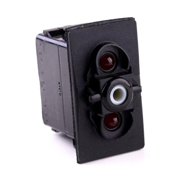 on>off<on Momentary Switch, 12V/20A, for Contura II, III, IV, V, LED 1 red, LED 2 red, with panel seal