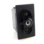 on-off Double Switch, 24V/15A, for Contura II,III,IV,V, LED 1 superbright green, LED 2 superbright green