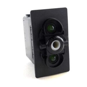 on-off Double Switch, 24V/15A, for Contura II,III,IV,V, LED 1 superbright green, LED 2 superbright green