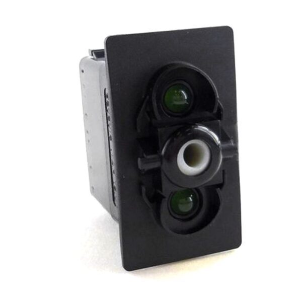 on-off Double Switch, 24V/15A, for Contura II,III,IV,V, LED 1 superbright green, LED 2 superbright green