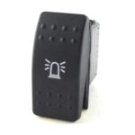 on-off Double Switch, 24V/15A, Contura II, without lamp/LED, no lens, symbol “rotary beacon”, with panel seal