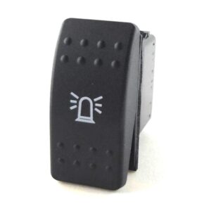 on-off Double Switch, 24V/15A, Contura II, without lamp/LED, no lens, symbol "rotary beacon", with panel seal