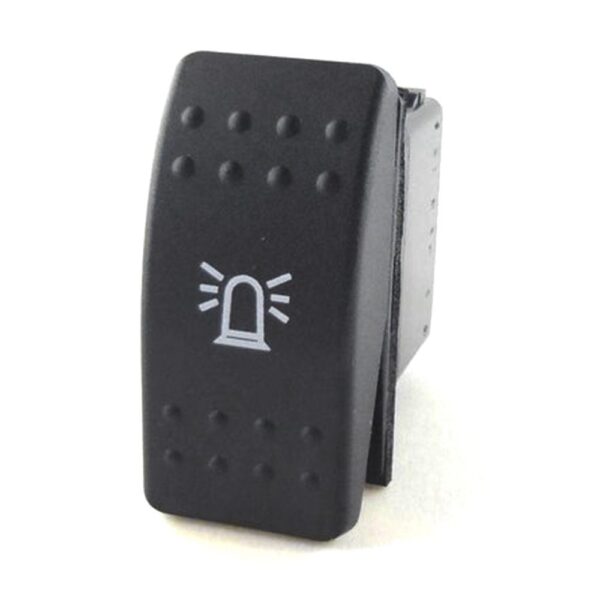 on-off Double Switch, 24V/15A, Contura II, without lamp/LED, no lens, symbol "rotary beacon", with panel seal