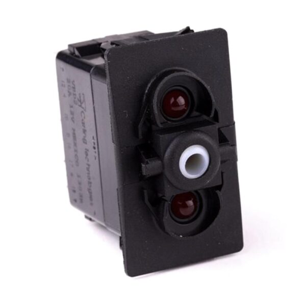off<on Double Momentary Switch, 12V/20A, for Contura II, III, IV, V, LED 1 red, LED 2 red