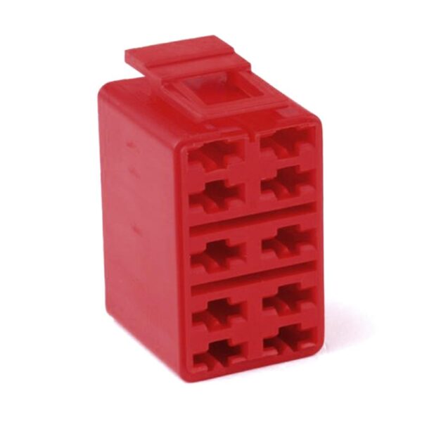 Connector Housing, 10-pole, red