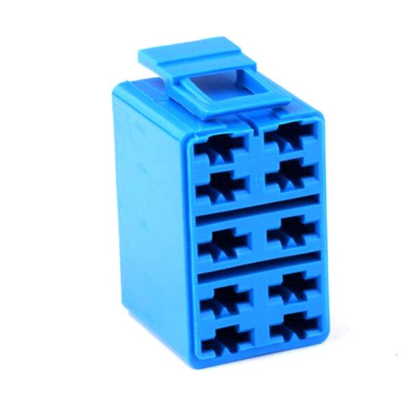 Connector Housing, 10-pole, blue