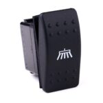 on-on Double Switch, 24V/15A, Contura II, without lamp/LED, no lens, symbol “broom”, with panel seal