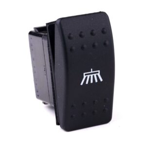 on-on Double Switch, 24V/15A, Contura II, without lamp/LED, no lens, symbol "broom", with panel seal