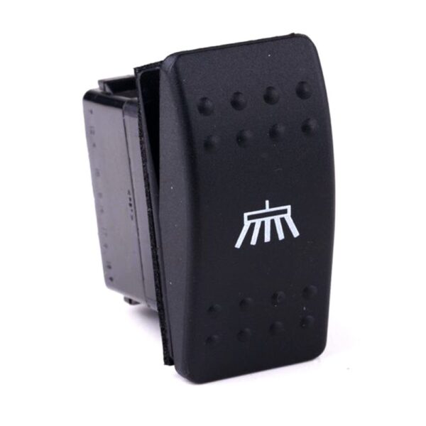 on-on Double Switch, 24V/15A, Contura II, without lamp/LED, no lens, symbol "broom", with panel seal