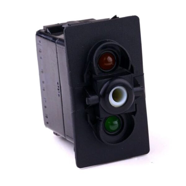 on-on Double Switch, 12V/20A, for Contura II,III,IV,V, LED 1 amber, LED 2 superbright green