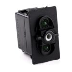 on-2xon-on Double Switch, 24V/15A, for Contura II,III,IV,V, LED 1 superbright green, LED 2 superbright green