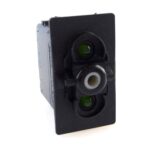 on-on Double Switch, 12V/20A, for Contura II,III,IV,V, LED 1 superbright green, LED 2 superbright green