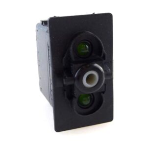 on-on Double Switch, 12V/20A, for Contura II,III,IV,V, LED 1 superbright green, LED 2 superbright green