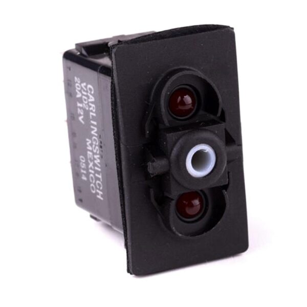 on-off-on Double Switch, 12V/20A, for Contura II,III,IV,V, LED 1 red, LED 2 red, with panel seal