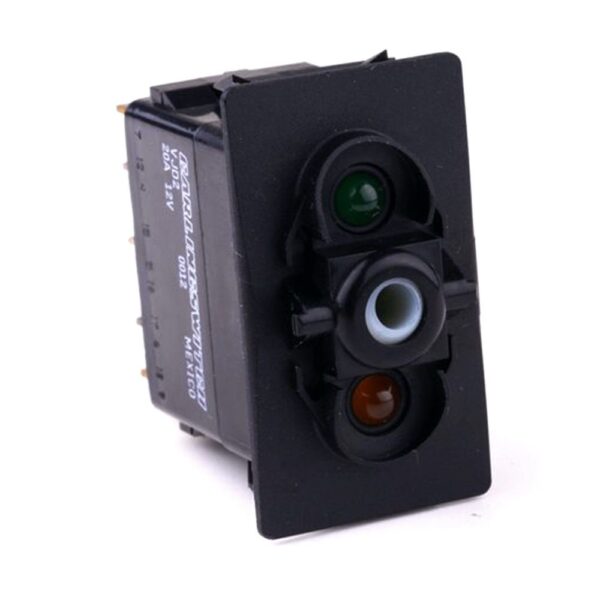 on-off-on Double Switch, 12V/20A, for Contura II,III,IV,V, LED 1 superbright green, LED 2 amber