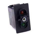 on>off<on Double Momentary Switch, 12V/20A, for Contura II,III,IV,V, LED 1 amber, LED 2 superbright green