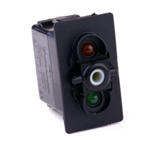 on>off<on Double Momentary Switch, 12V/20A, for Contura II,III,IV,V, LED 1 amber, LED 2 superbright green