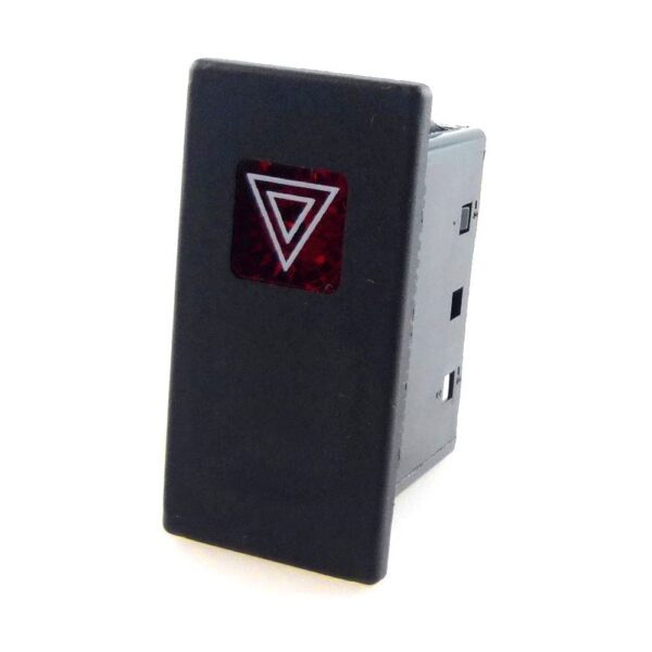 Illuminated Indicator 24V, LED 1 red, symbol "hazard warning"