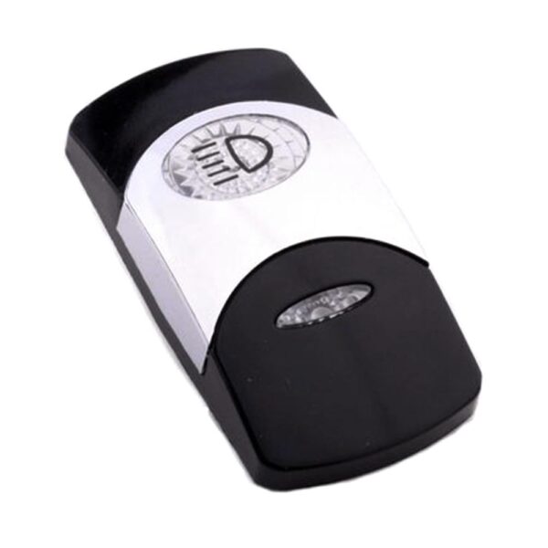 Actuator Contura VI, black, bright chrome plated, insert high, oval lens and bar lens clear, symbol "high beam"