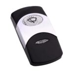 Actuator Contura VI, black, bright chrome plated, high insert, oval lens and bar lens clear, symbol “windshield wiper”