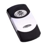 Actuator Contura VI, black, bright chrome plated, low insert, oval lens and bar lens clear, symbol “anchor light”