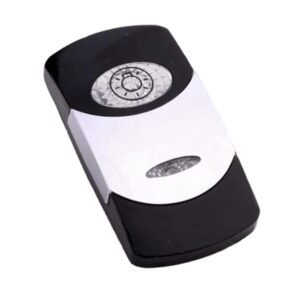 Actuator Contura VI, black, bright chrome plated, low insert, oval lens and bar lens clear, symbol "light"