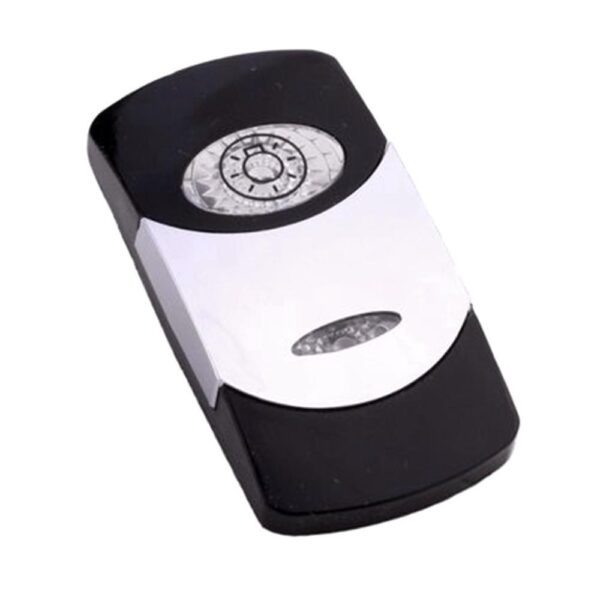 Actuator Contura VI, black, bright chrome plated, low insert, oval lens and bar lens clear, symbol "light"