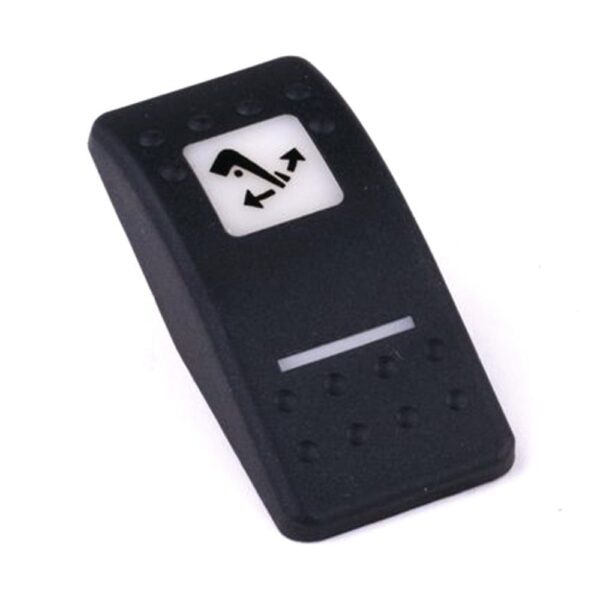 Actuator Contura II, black, square lens and bar lens white, symbol "tilt operation"