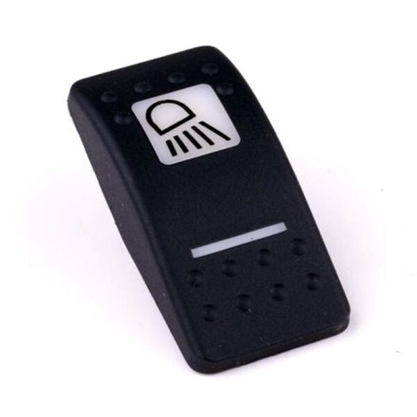 Actuator Contura II, black, square lens and bar lens white, symbol "work lamp"