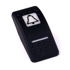 Actuator Contura II, black, square lens and bar lens white, symbol "stop request"