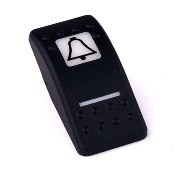Actuator Contura II, black, square lens and bar lens white, symbol "stop request"