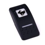 Actuator Contura II, black, square lens and bar lens white, symbol “rabbit (fast)”