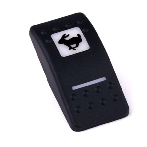 Actuator Contura II, black, square lens and bar lens white, symbol "rabbit (fast)"