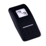 Actuator Contura II, black, square lens and bar lens white, symbol “reading lights”