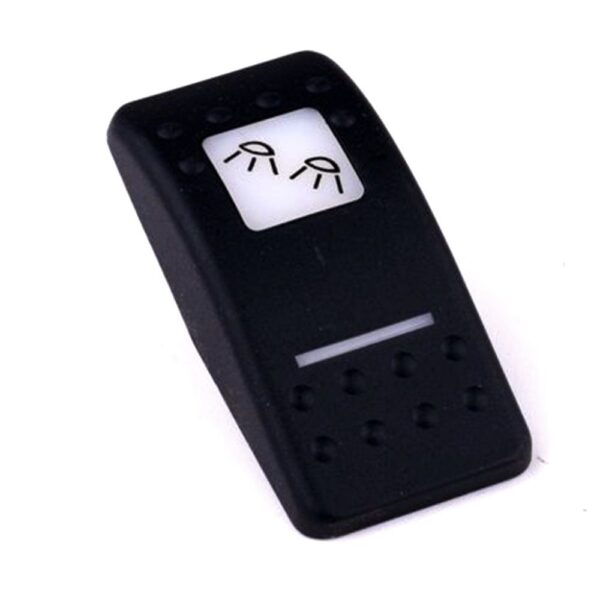 Actuator Contura II, black, square lens and bar lens white, symbol "reading lights"