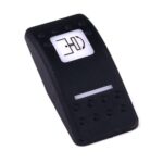 Actuator Contura II, black, square lens and bar lens white, symbol “swing main”