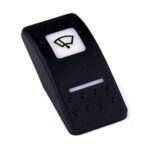 Actuator Contura II, black, square lens and bar lens white, symbol “windshield wiper”