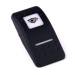 Actuator Contura II, black, square lens and bar lens white, symbol “bilge blower”