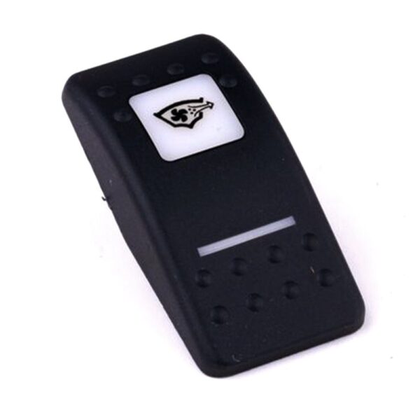 Actuator Contura II, black, square lens and bar lens white, symbol "bilge blower"