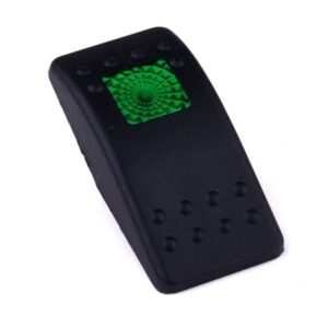 Actuator Contura II, black, square lens green, without symbol