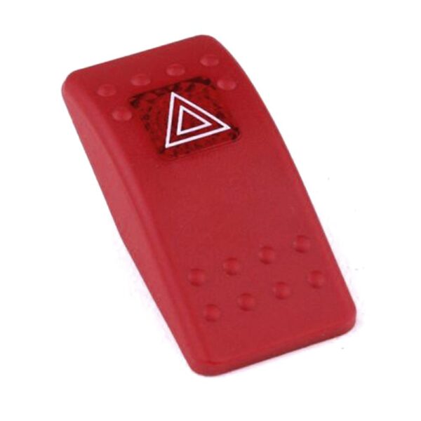 Actuator Contura II, red, square lens red, symbol "hazard warning"