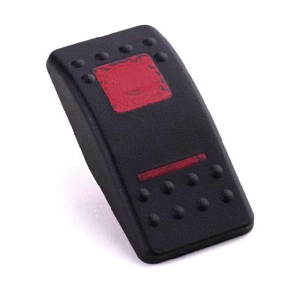 Actuator Contura II, black, square lens and bar lens red, without symbol