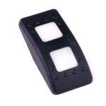 Actuator Contura II, black, 2x square lens white, without symbol