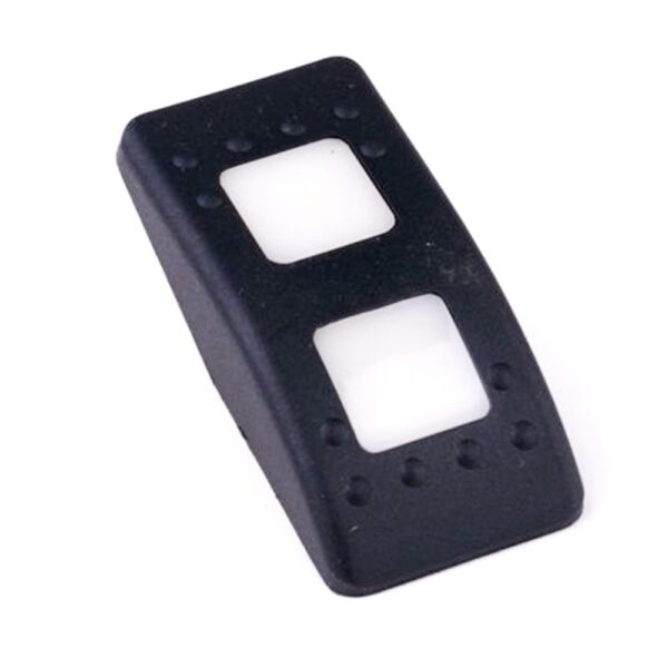 Actuator Contura II, black, 2x square lens white, without symbol