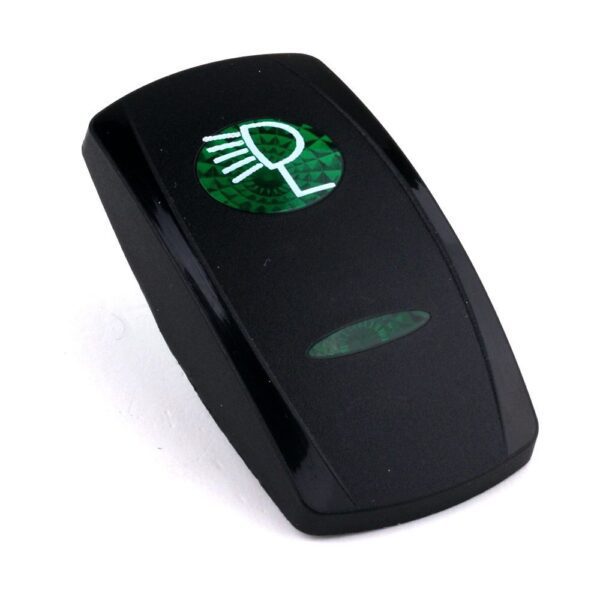 Actuator Contura V, black, oval and bar lens green, symbol "search light"