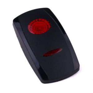 Actuator Contura V, black, oval and bar lens red, without symbol