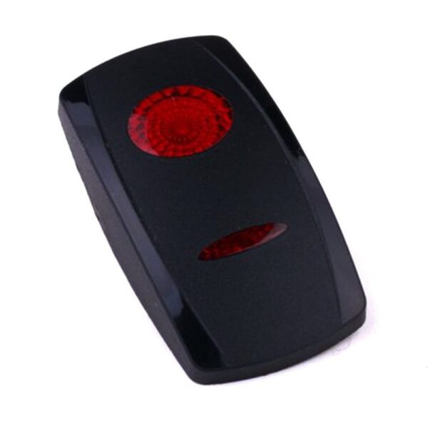 Actuator Contura V, black, oval and bar lens red, without symbol